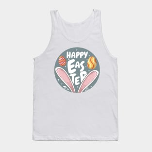 Happy Easter. Easter Bunny and Egg design Tank Top